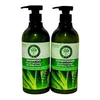 SHAMPOO Y ACONDICIONADOR ALOE VERA 550ML WOKALI